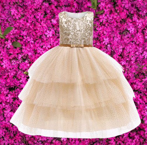 Vestido de Gala Colibrí - Color Oro